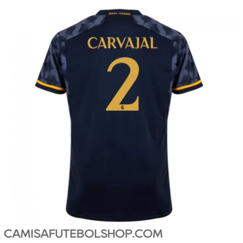 Camisa de time de futebol Real Madrid Daniel Carvajal #2 Replicas 2º Equipamento 2023-24 Manga Curta